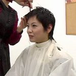 断髪、髪フェチ動画 – 盗髪塾 第12髪